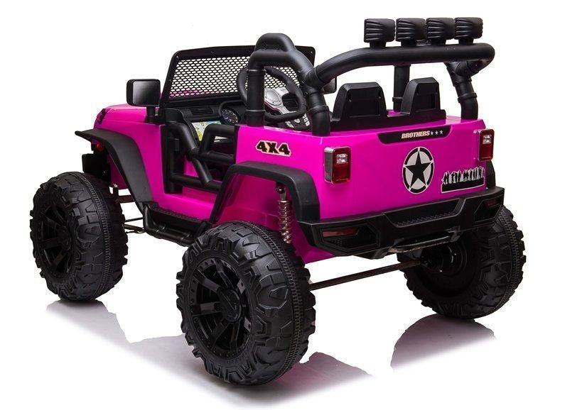 Elektrinis visureigis Jeep JC666, rožinis