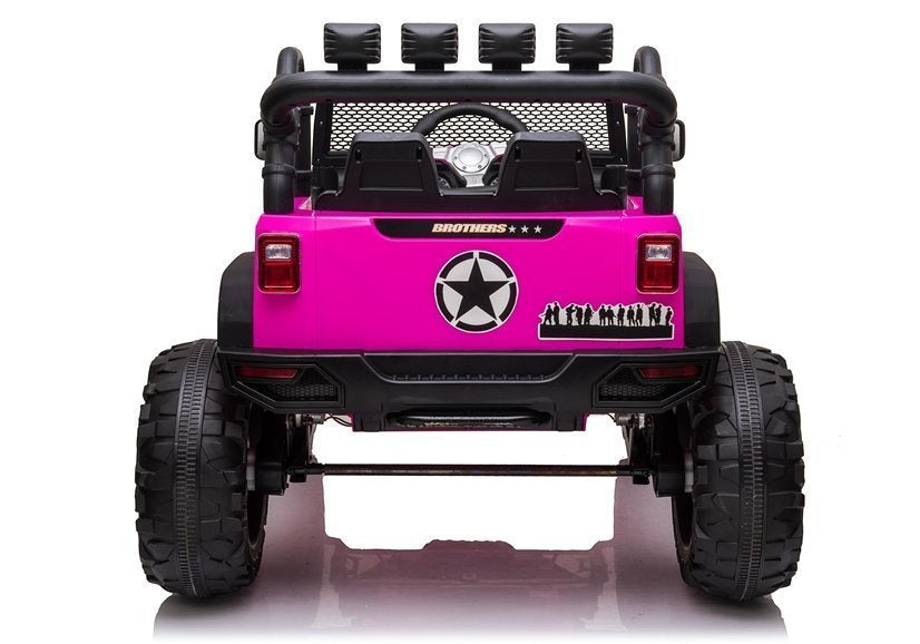Elektrinis visureigis Jeep JC666, rožinis