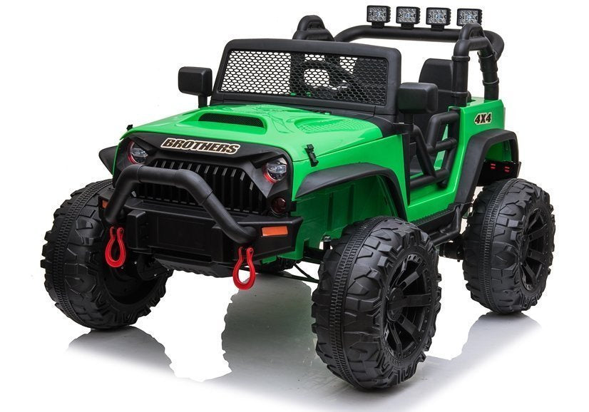 Elektrinis visureigis Jeep JC666, žalias