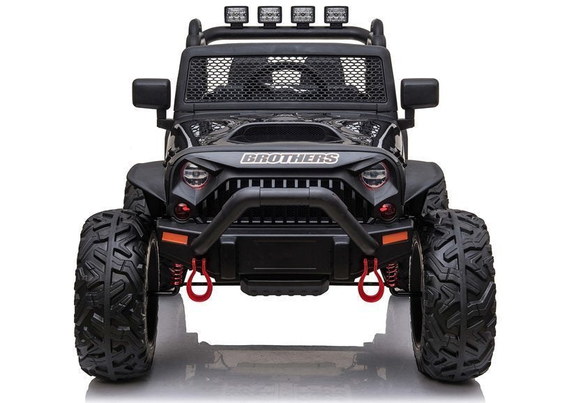 Elektrinis visureigis Jeep JC666, juodas (dažytas)