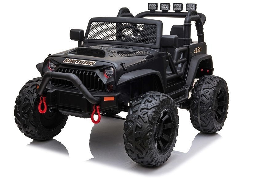 Elektrinis visureigis Jeep JC666, juodas (dažytas)