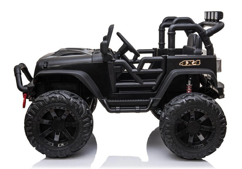 Elektrinis visureigis Jeep JC666, juodas (dažytas)
