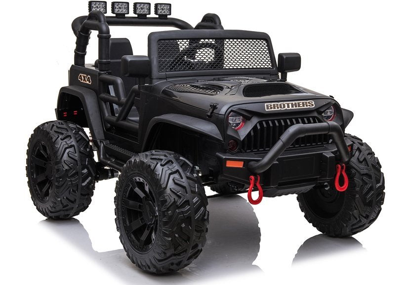 Elektrinis visureigis Jeep JC666, juodas (dažytas)