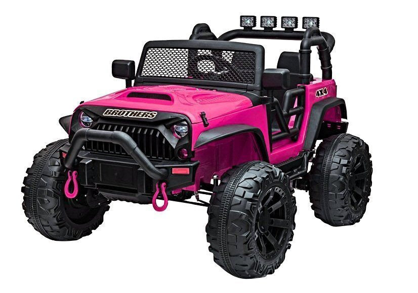 Elektrinis visureigis Jeep JC666, rožinis (dažytas)