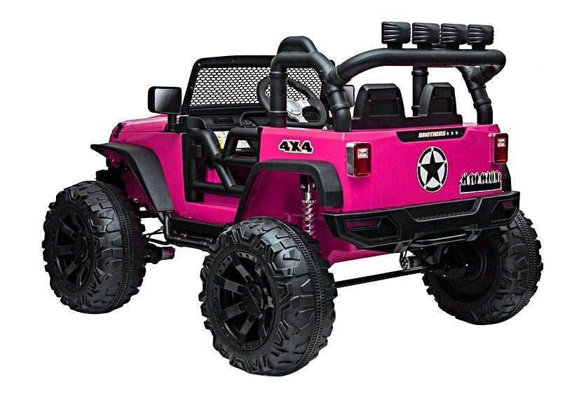Elektrinis visureigis Jeep JC666, rožinis (dažytas)