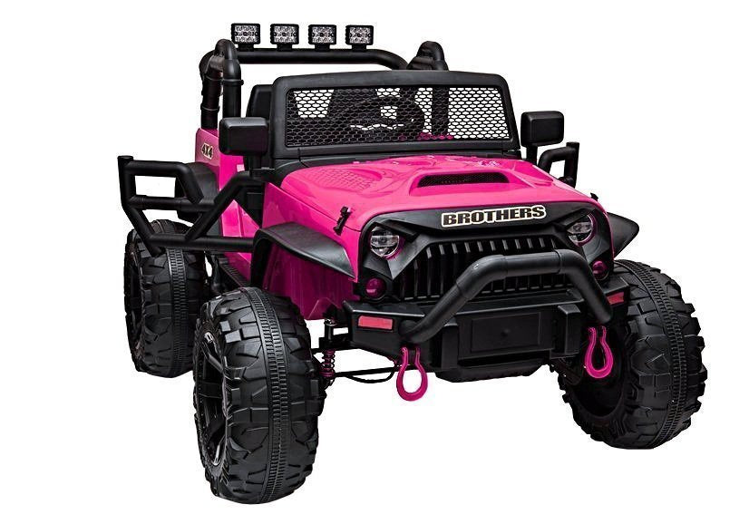 Elektrinis visureigis Jeep JC666, rožinis (dažytas)