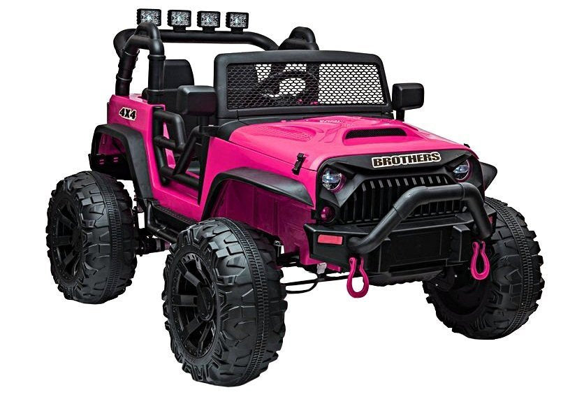Elektrinis visureigis Jeep JC666, rožinis (dažytas)