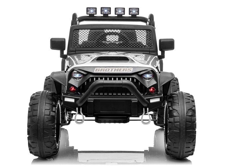Elektrinis visureigis Jeep JC666, sidabrinis (dažytas)