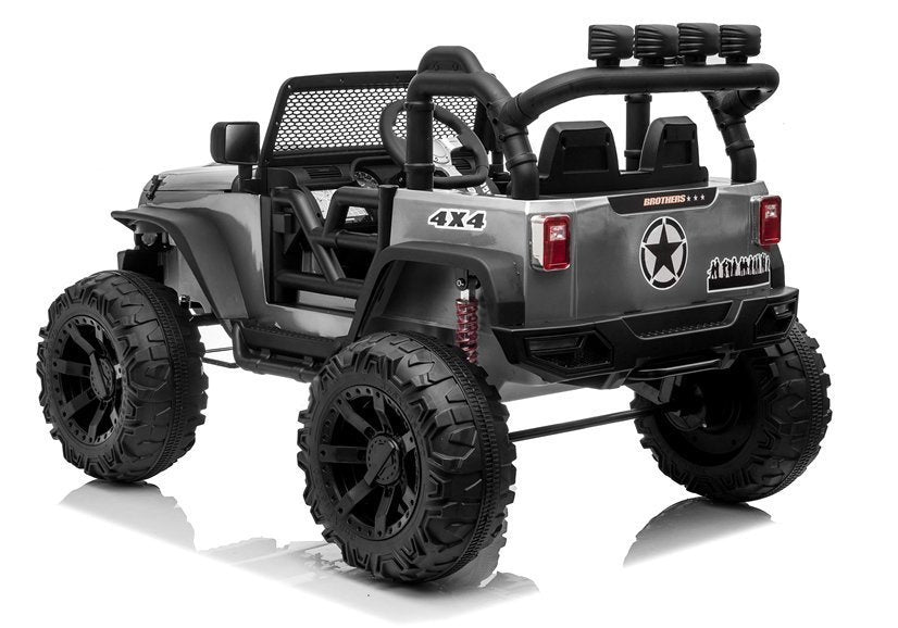 Elektrinis visureigis Jeep JC666, sidabrinis (dažytas)