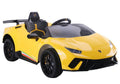 Elektrinis automobilis „Lamborghini Huracan“, geltonas