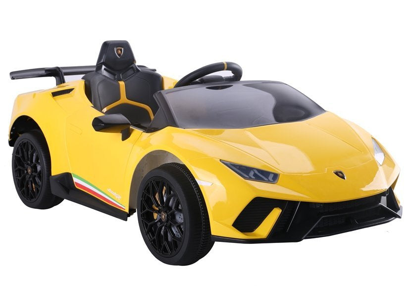 Elektrinis automobilis „Lamborghini Huracan“, geltonas