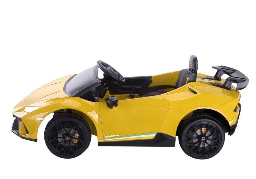 Elektrinis automobilis „Lamborghini Huracan“, geltonas