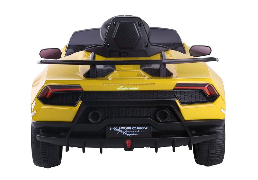 Elektrinis automobilis „Lamborghini Huracan“, geltonas