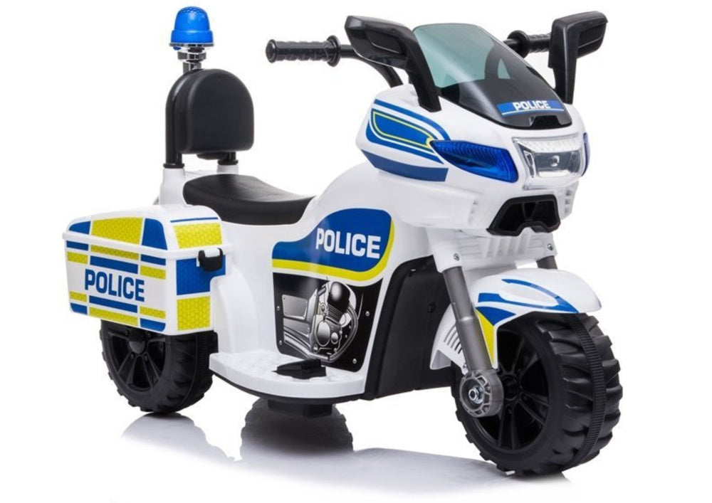 Elektrinis policijos motociklas TR1912, baltas