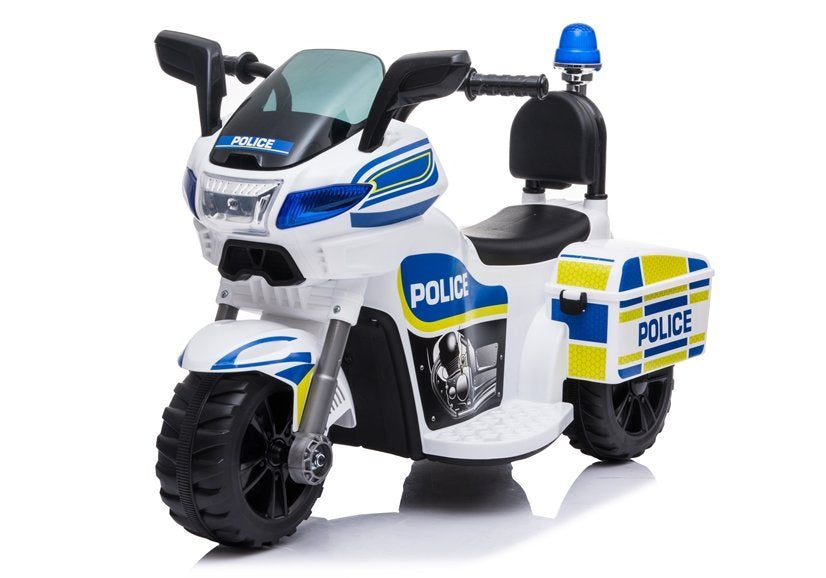 Elektrinis policijos motociklas TR1912, baltas