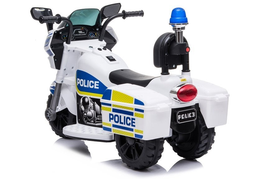 Elektrinis policijos motociklas TR1912, baltas