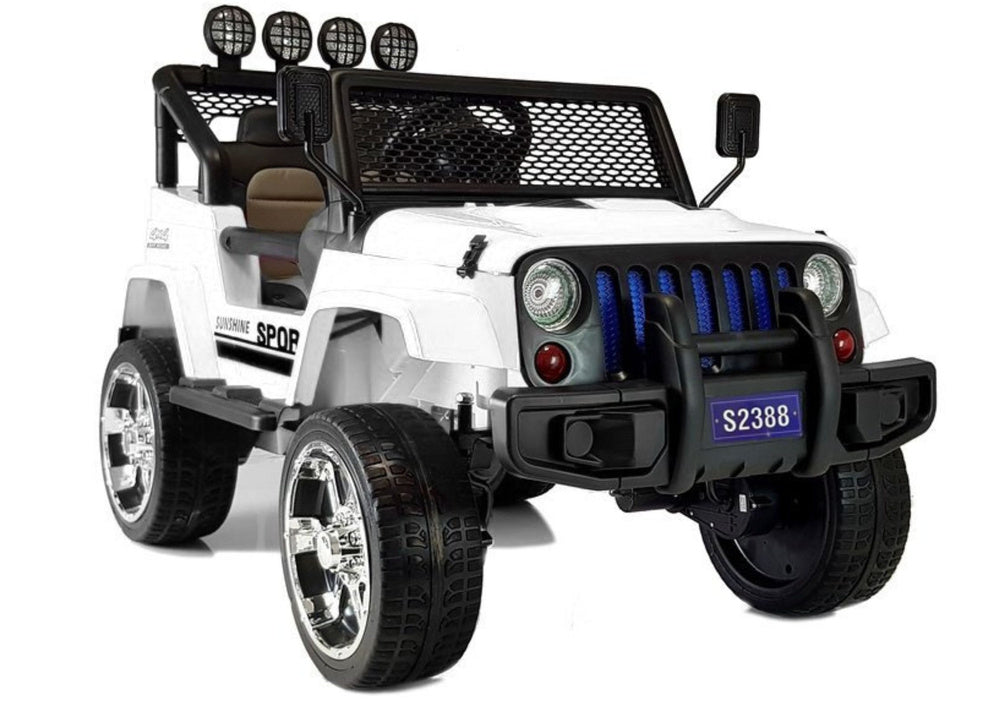 Elektrinis visureigis S2388 Jeep, baltas, 4x45W