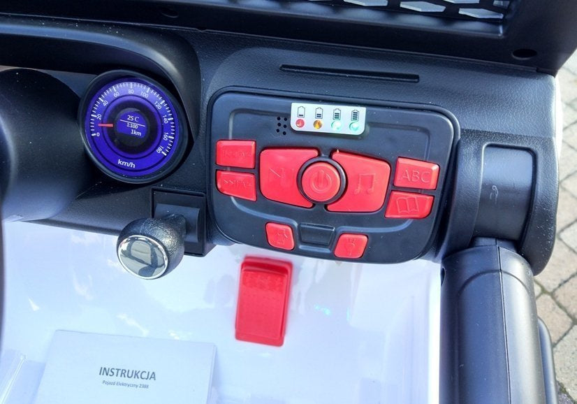Elektrinis visureigis S2388 Jeep, baltas, 4x45W