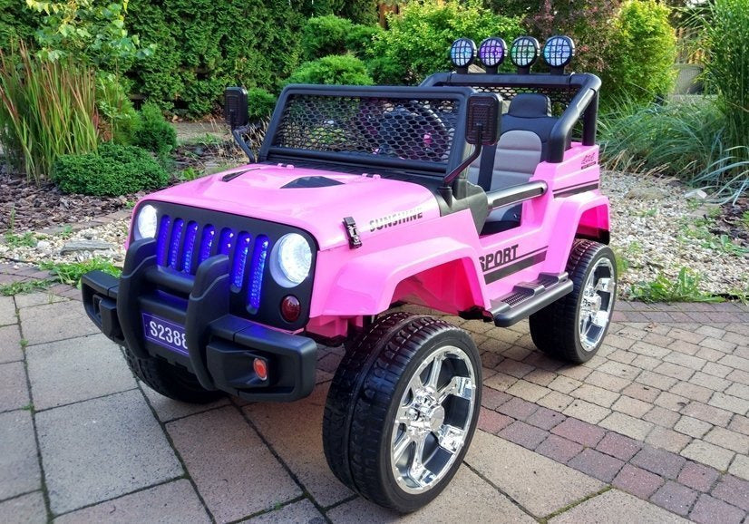 Elektrinis visureigis S2388 Jeep, rožinis, 4x45W