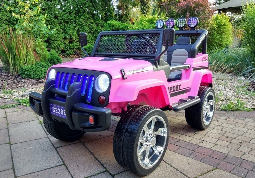 Elektrinis visureigis S2388 Jeep, rožinis, 4x45W