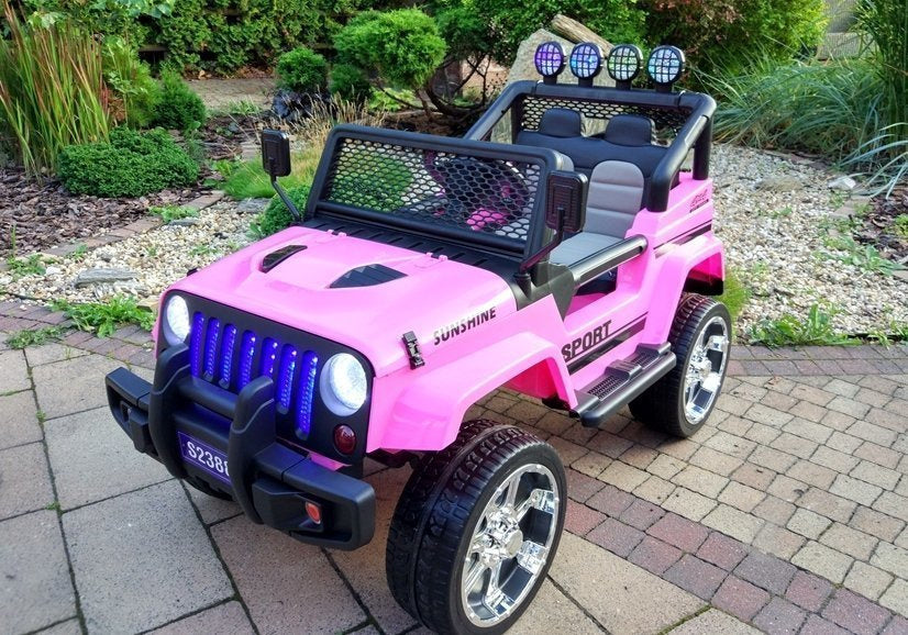 Elektrinis visureigis S2388 Jeep, rožinis, 4x45W