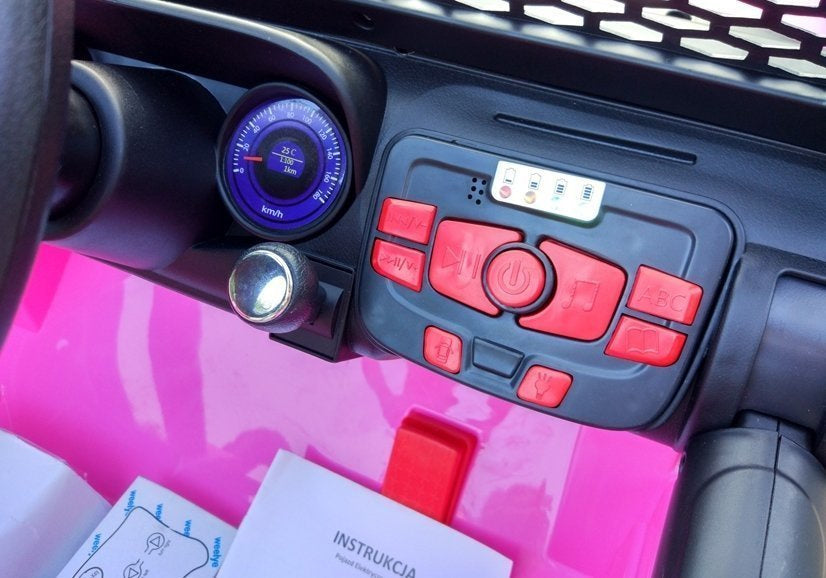 Elektrinis visureigis S2388 Jeep, rožinis, 4x45W