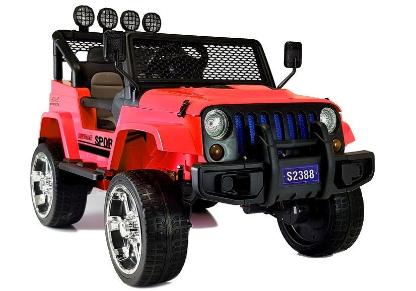 Elektrinis visureigis S2388 Jeep, raudonas, 4x45W