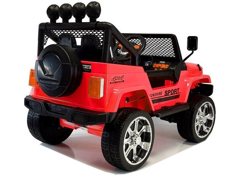 Elektrinis visureigis S2388 Jeep, raudonas, 4x45W