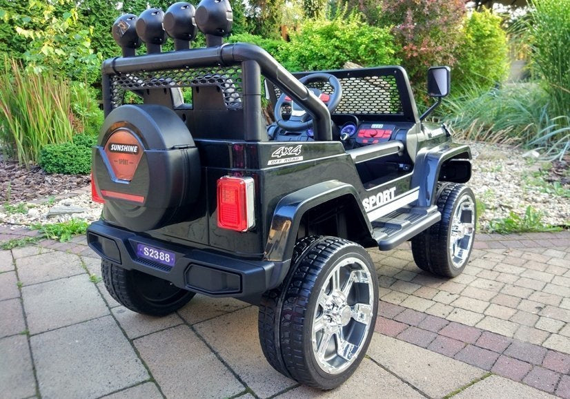 Elektrinis visureigis S2388 Jeep, juodas, 4x45W