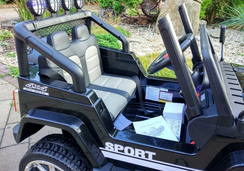 Elektrinis visureigis S2388 Jeep, juodas, 4x45W