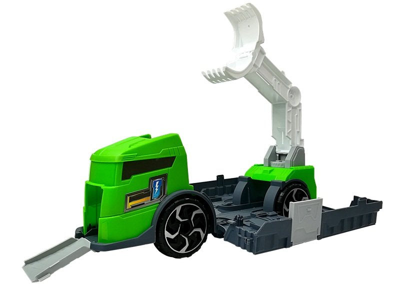 Dinozaurų transporteris su sunkvežimiu