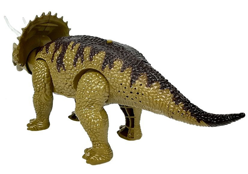 Dinozauras Triceratops Rex su baterija, žalias