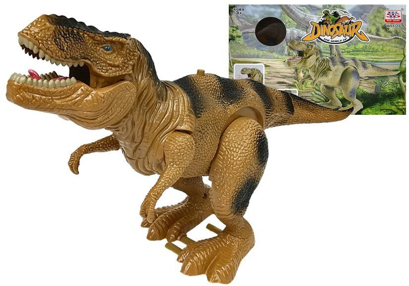 Dinozauras Tyrannosaurus Rex su baterija, rudas
