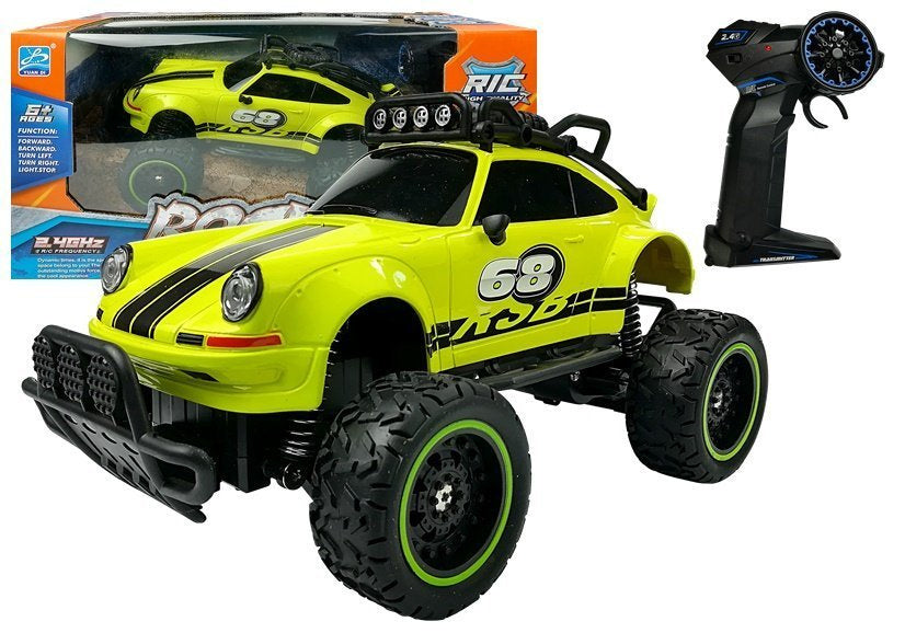 Nuotoliniu būdu valdomas „Beetle“ visureigis R/C, žalias, 2.4G