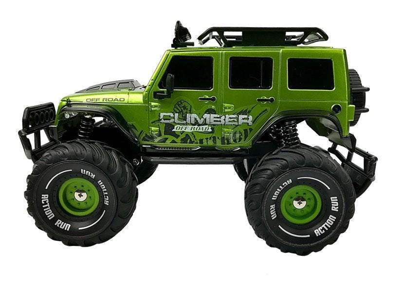 Nuotoliniu būdu valdomas Jeep visureigis R/C, žalias