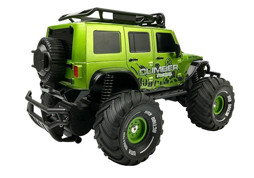 Nuotoliniu būdu valdomas Jeep visureigis R/C, žalias