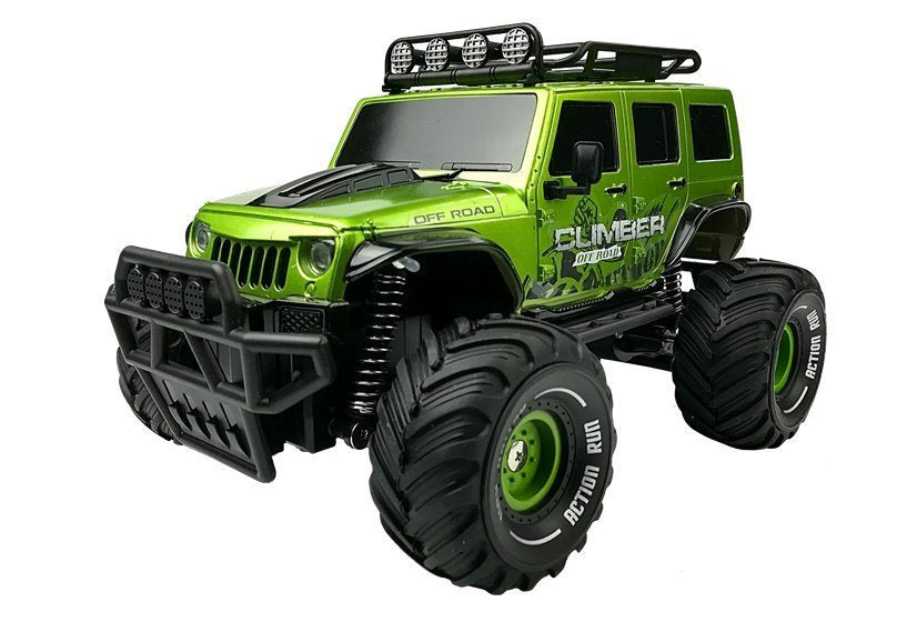 Nuotoliniu būdu valdomas Jeep visureigis R/C, žalias