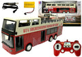 Nuotoliniu būdu valdomas dviaukštis autobusas R/C 2.4G, 1:18
