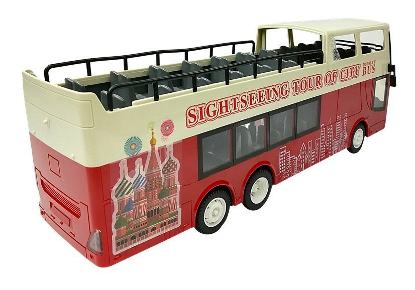 Nuotoliniu būdu valdomas dviaukštis autobusas R/C 2.4G, 1:18