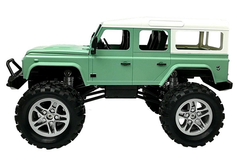 Nuotoliniu būdu valdomas Jeep R/C, žalias, 1:14, 2.4G, 7.5 km/h