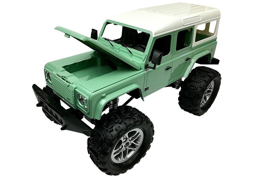 Nuotoliniu būdu valdomas Jeep R/C, žalias, 1:14, 2.4G, 7.5 km/h