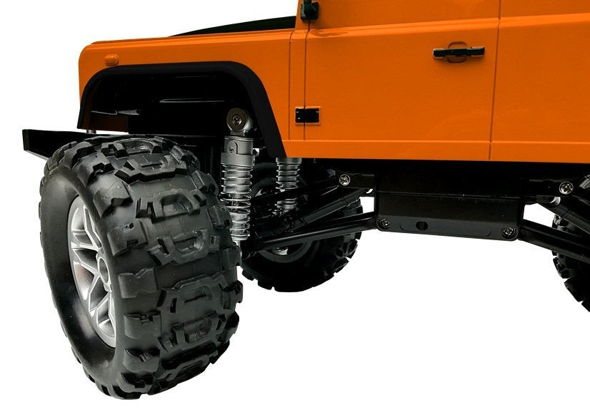 Nuotoliniu būdu valdomas Land Rover Defender R/C, oranžinis 1:14