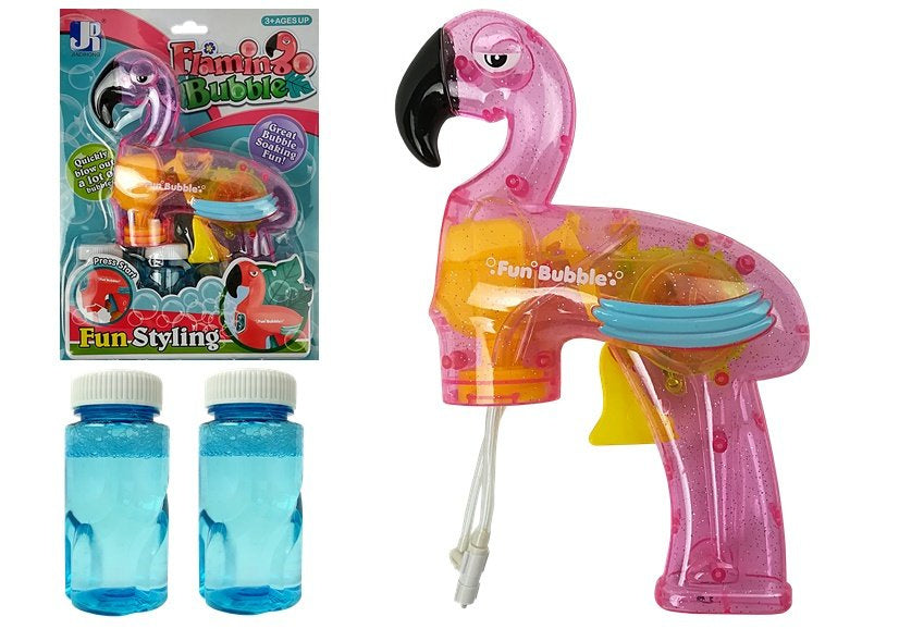 Muilo burbulų pistoletas „Flamingas“, rožinis