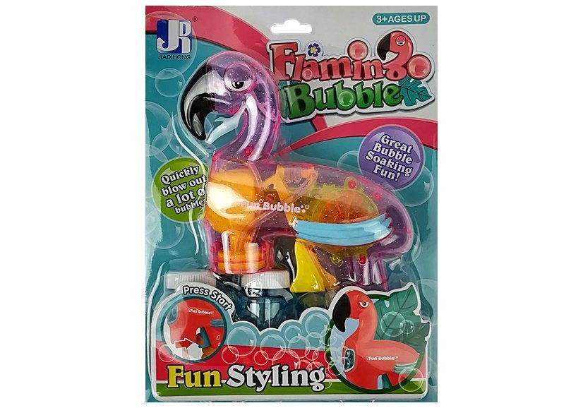 Muilo burbulų pistoletas „Flamingas“, rožinis