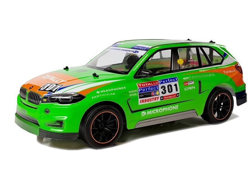 Sportinis nuotolinis automobilis 1:10 2.4G, žalias
