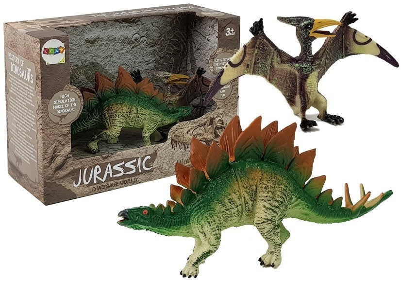Dinozaurų figūrėlių rinkinys (Stegozauras ir Pteranodonas)
