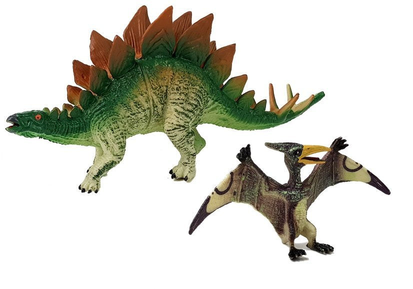 Dinozaurų figūrėlių rinkinys (Stegozauras ir Pteranodonas)