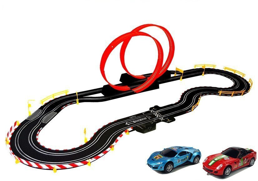 Lenktynių trasa 1:43, 2 automobiliai, pulteliai, 5,4 m