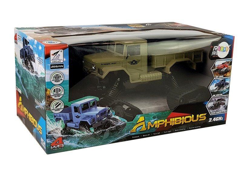 Visureigis pikapas 1:12 su nuotoliniu valdymu R/C (geltonos vikšrinės padangos)