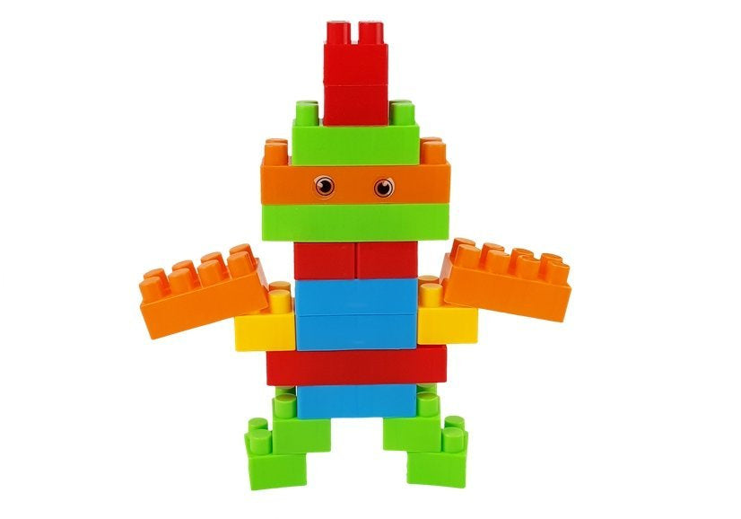 Didelis statybinių kaladėlių rinkinys maišelyje (320 vnt.)